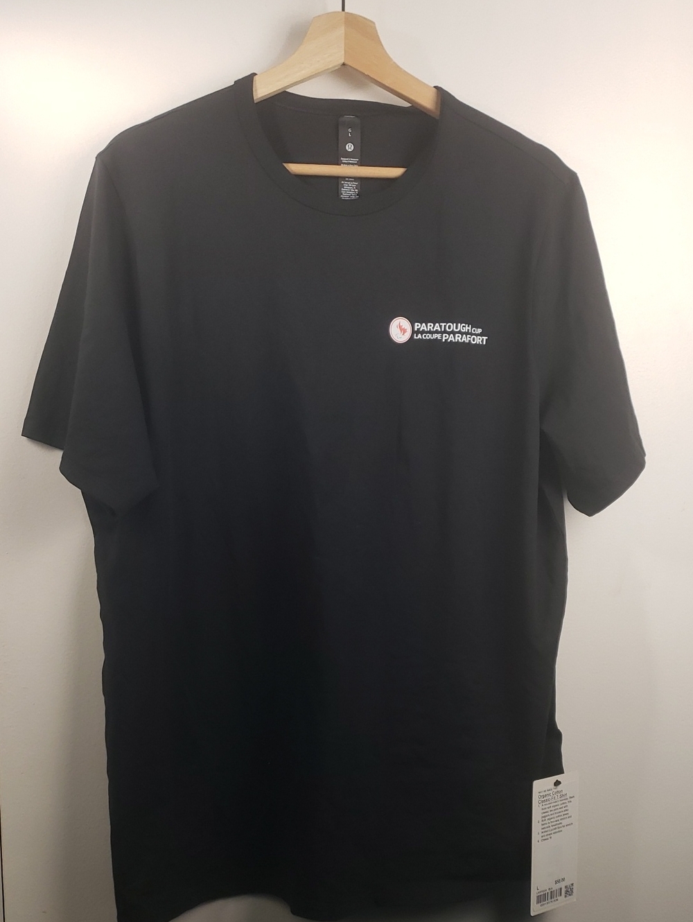 lululemon athletica Organic Cotton Fit T-Shirt Size Large Nwt
